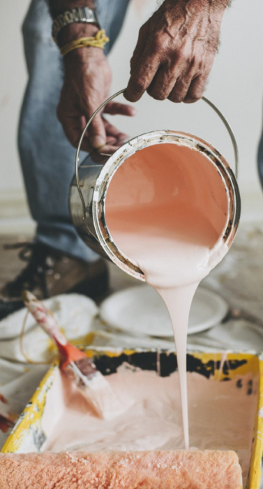 painting the walls pink